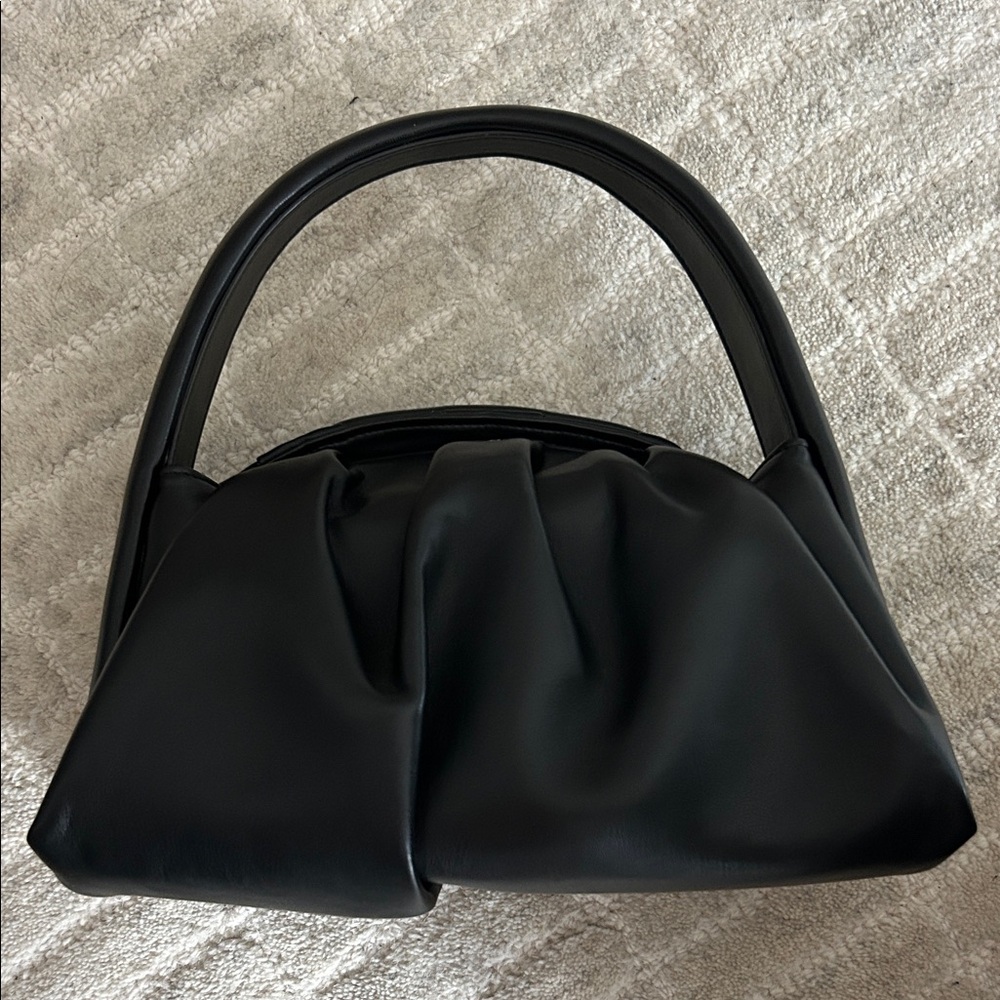 Themoire Hera Ruched Vegan Leather Bag